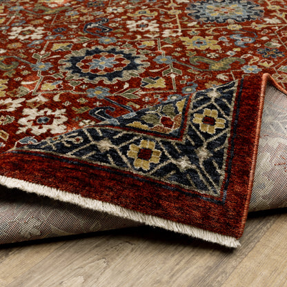 Oriental Weavers Aberdeen  Red Multi Traditional