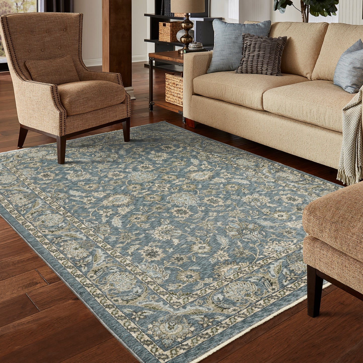 Oriental Weavers Aberdeen  Blue Beige Traditional