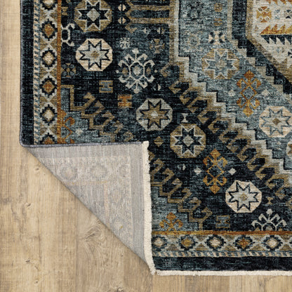 Oriental Weavers Aberdeen  Blue Gold Traditional