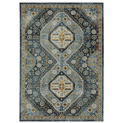 Oriental Weavers Aberdeen  Blue Gold Traditional