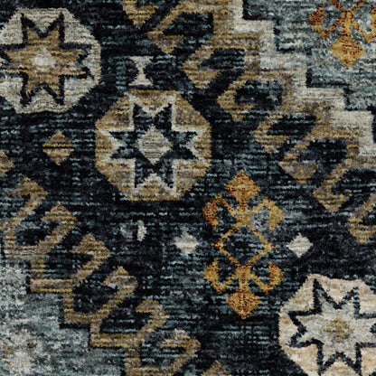 Oriental Weavers Aberdeen  Blue Gold Traditional