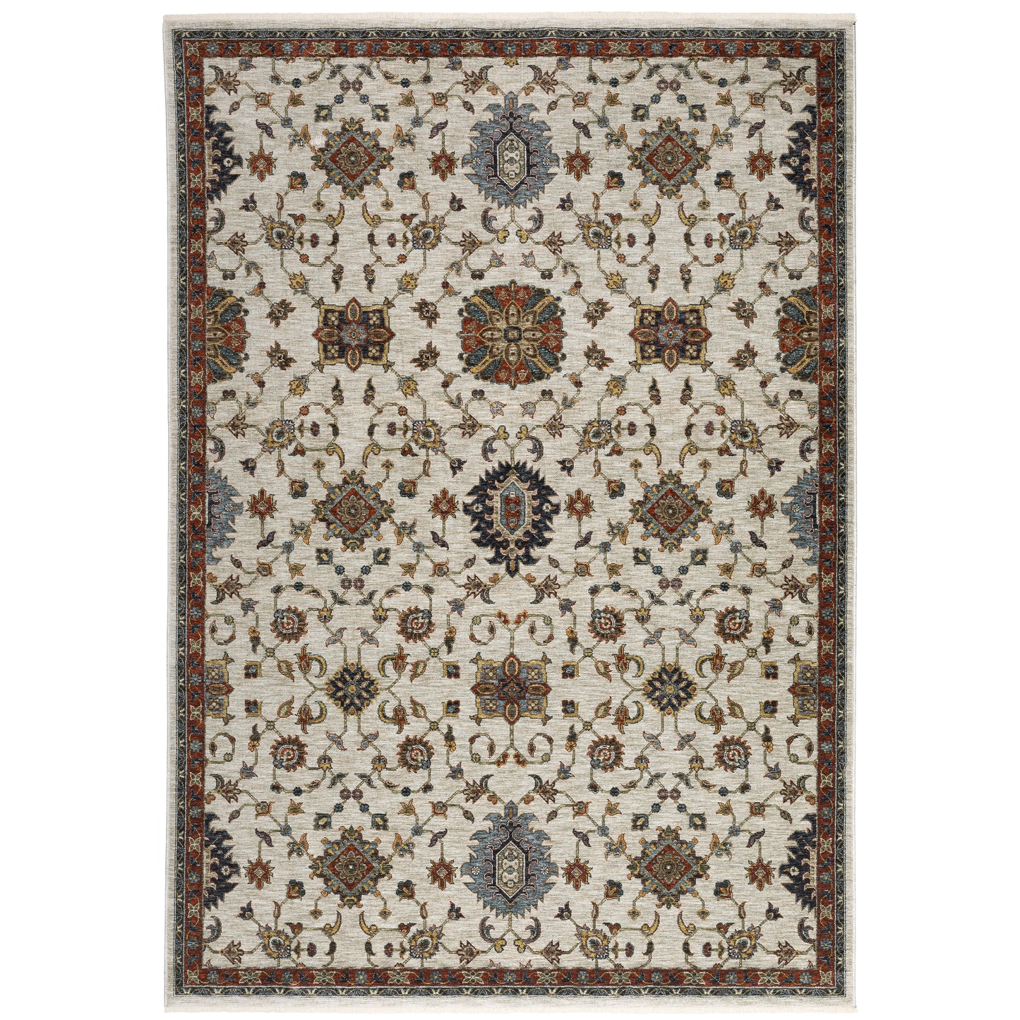Oriental Weavers Aberdeen  Ivory Multi Traditional