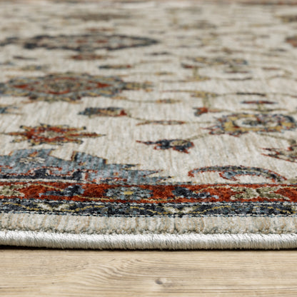 Oriental Weavers Aberdeen  Ivory Multi Traditional