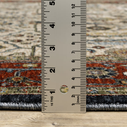 Oriental Weavers Aberdeen  Ivory Red Traditional