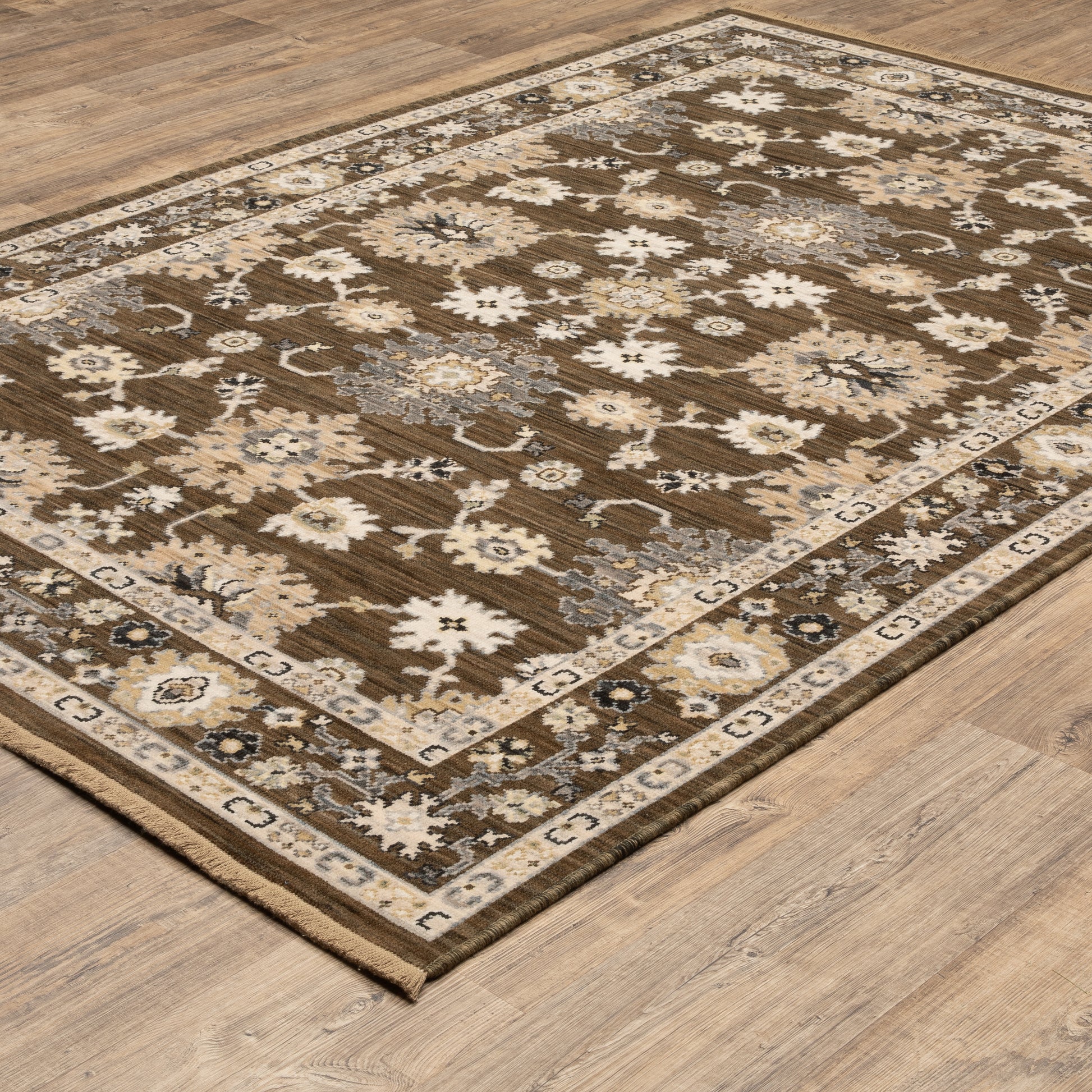 Oriental Weavers Acacia  Brown Tan Traditional