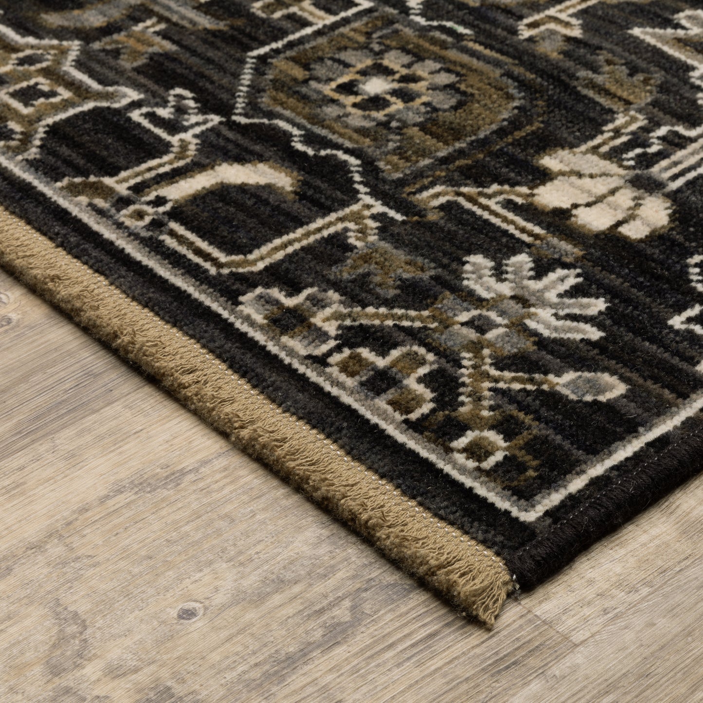Oriental Weavers Acacia  Black Tan Traditional