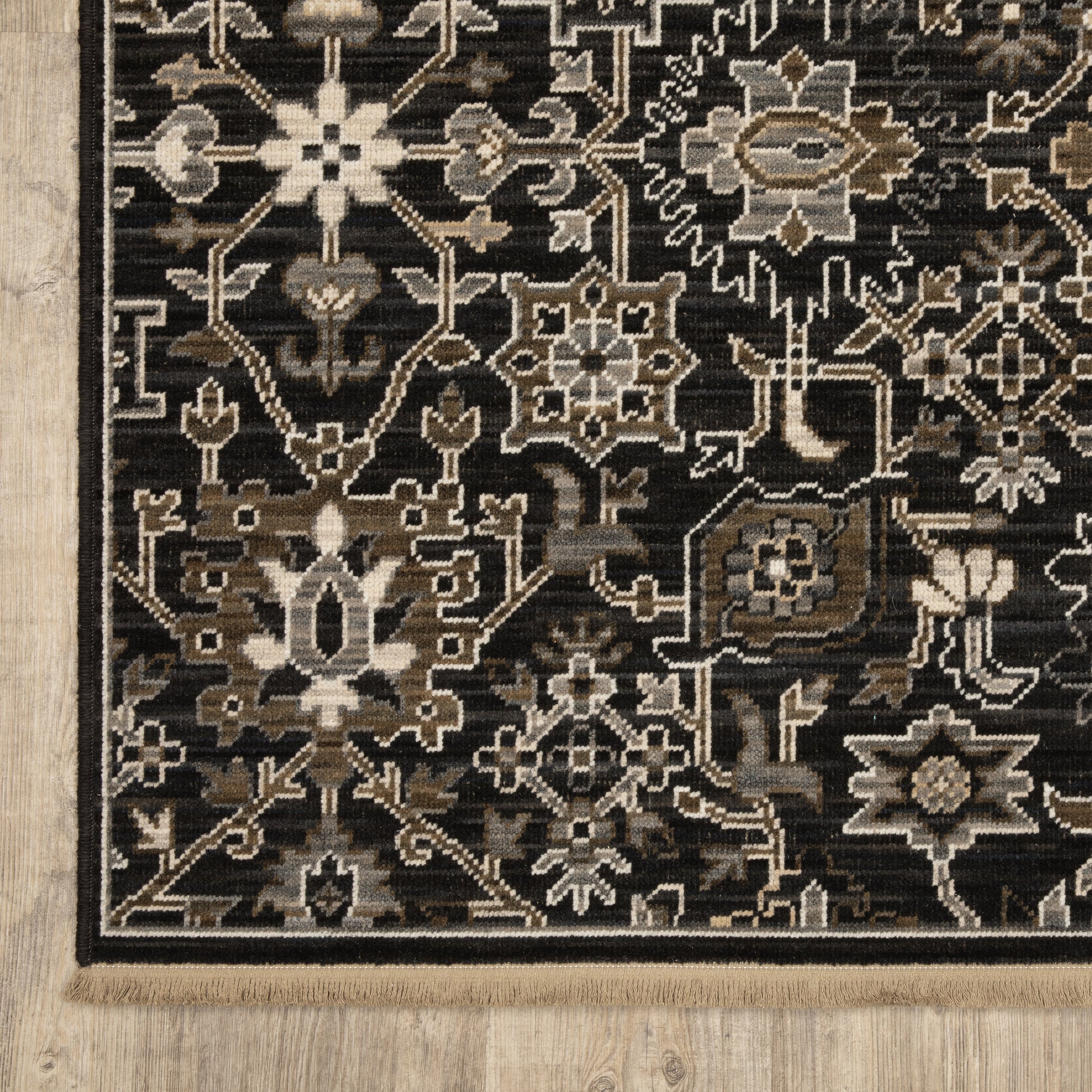 Oriental Weavers Acacia  Black Tan Traditional