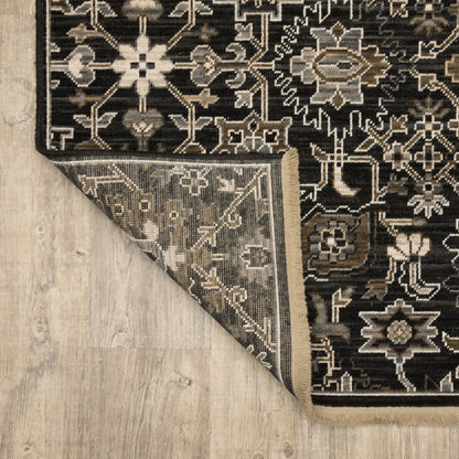 Oriental Weavers Acacia  Black Tan Traditional
