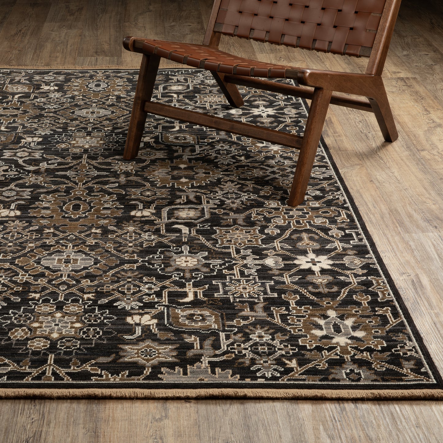 Oriental Weavers Acacia  Black Tan Traditional