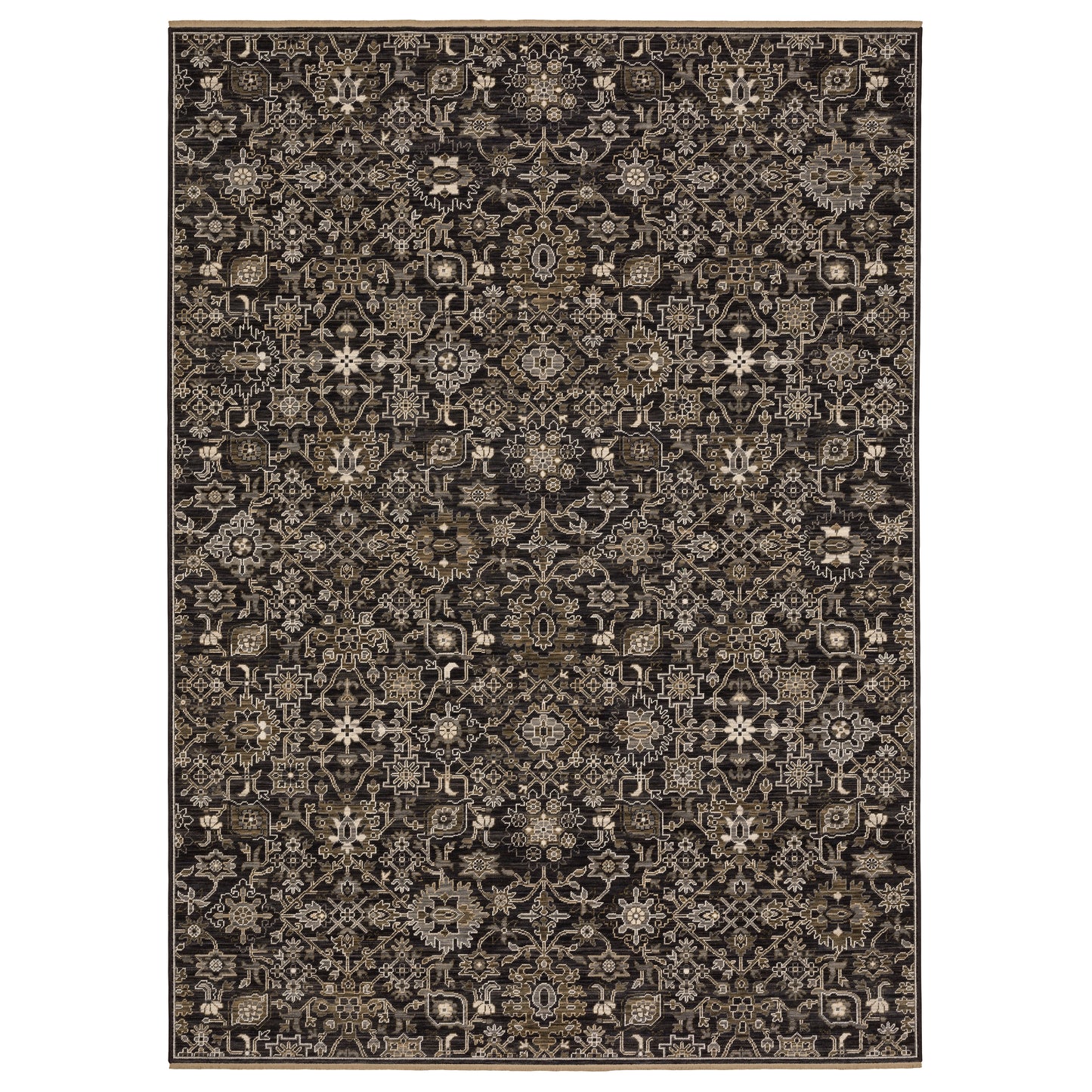 Oriental Weavers Acacia  Black Tan Traditional
