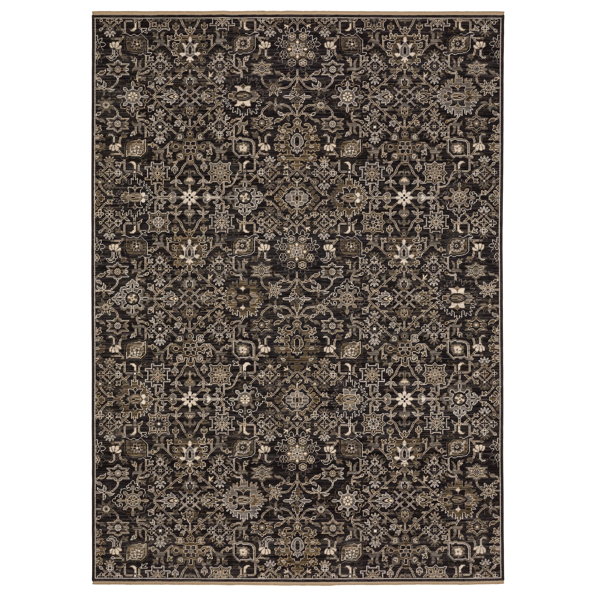 Oriental Weavers Acacia  Black Tan Traditional