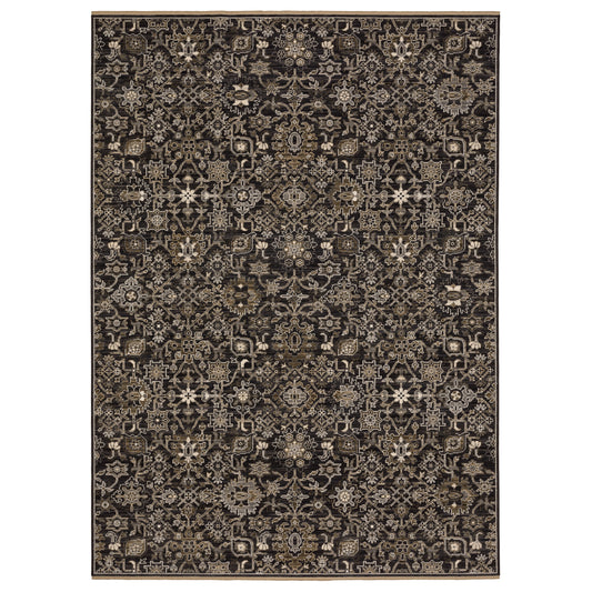 Oriental Weavers Acacia  Black Tan Traditional