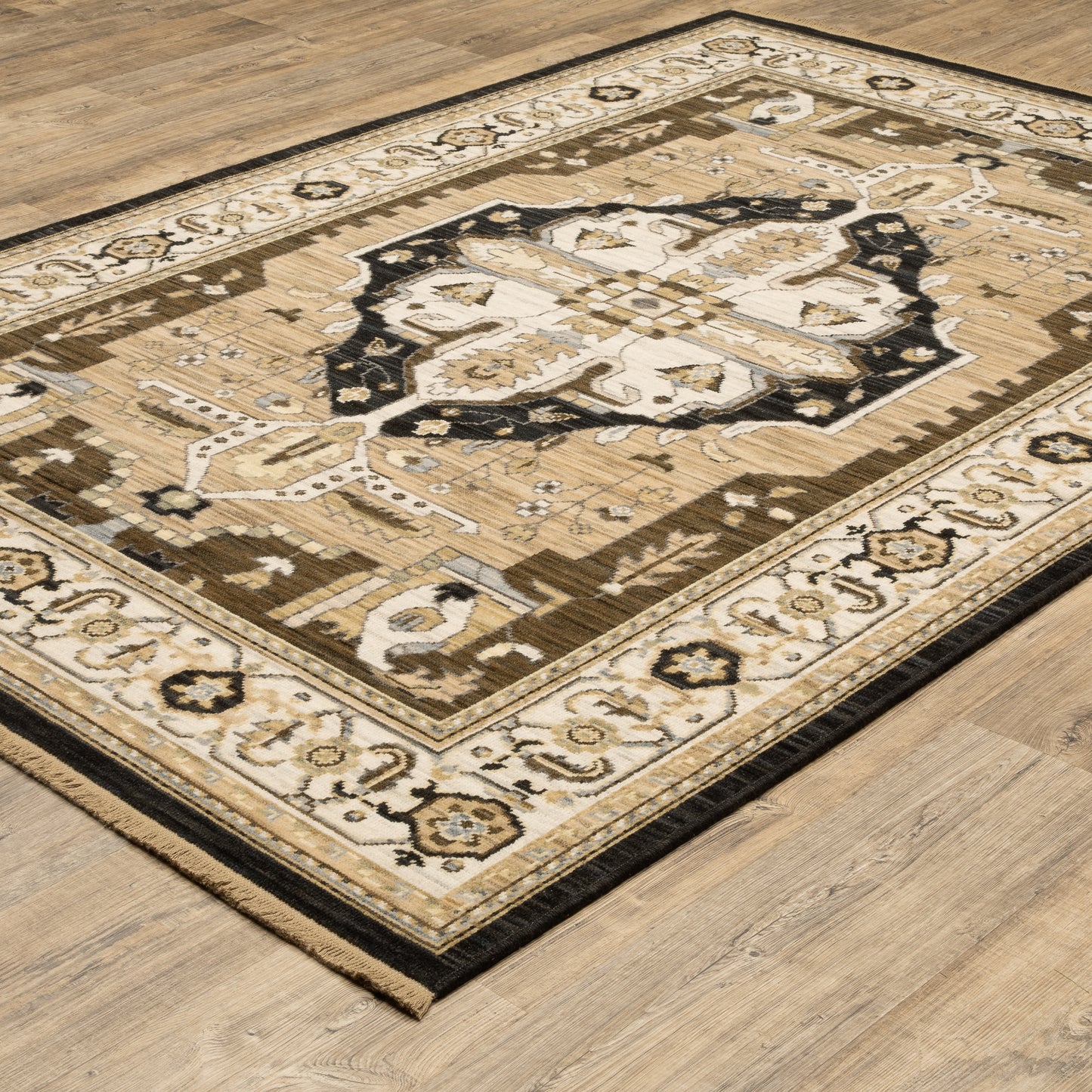 Oriental Weavers Acacia  Tan Black Traditional