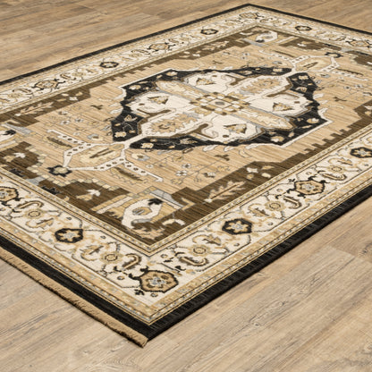Oriental Weavers Acacia  Tan Black Traditional