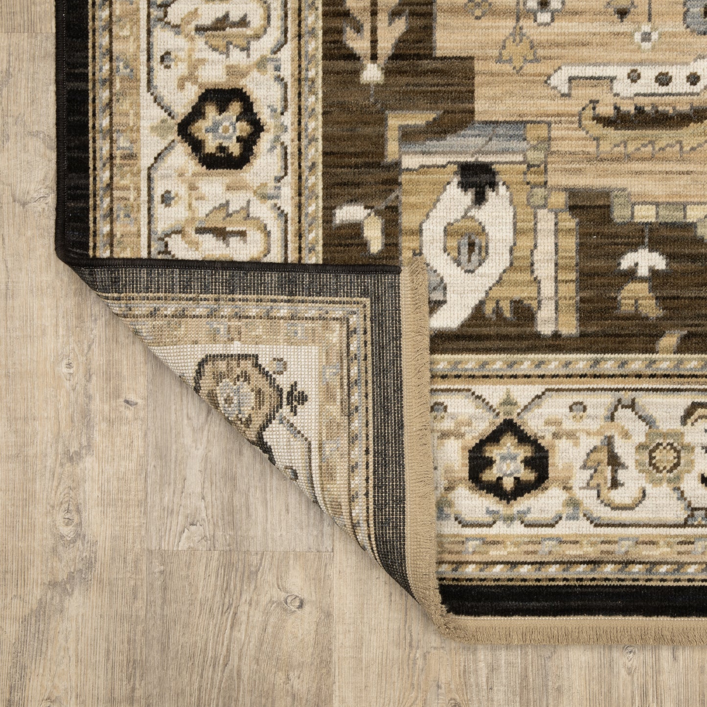 Oriental Weavers Acacia  Tan Black Traditional