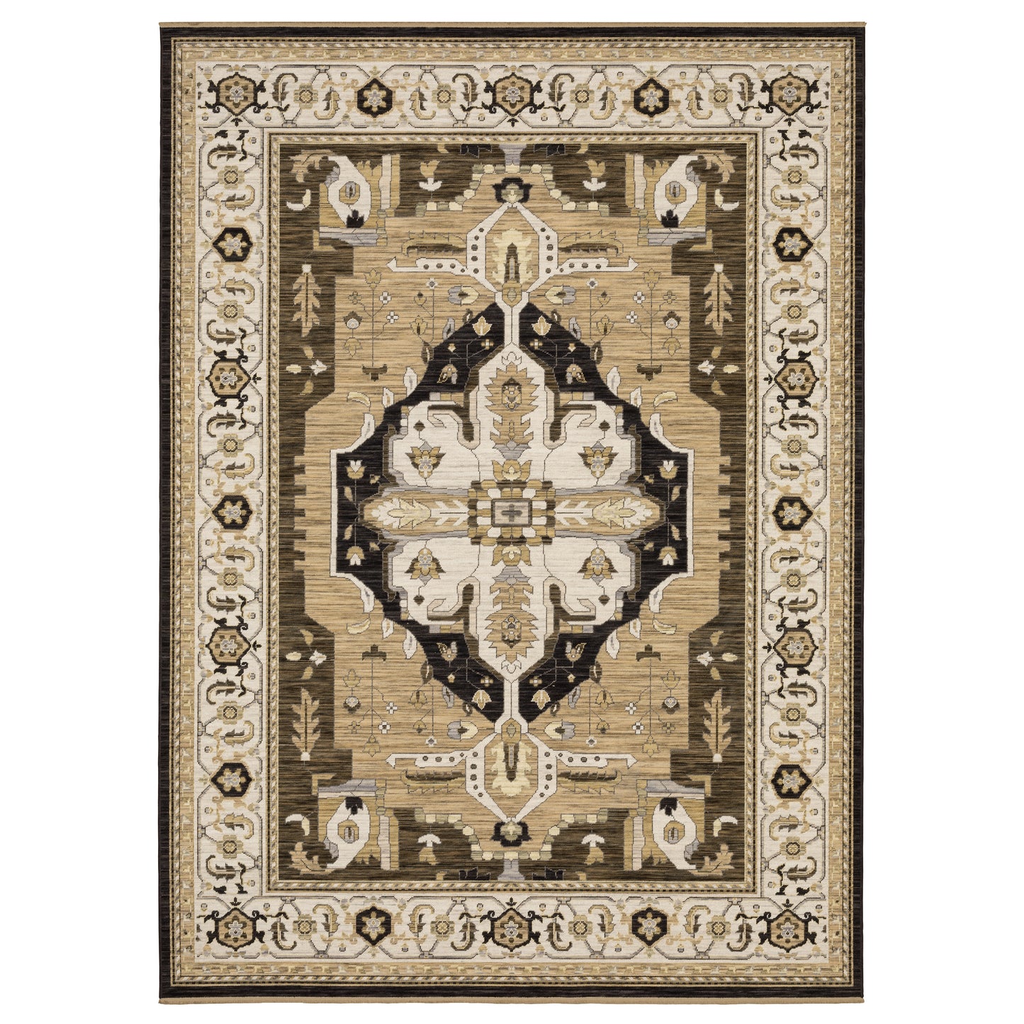 Oriental Weavers Acacia  Tan Black Traditional