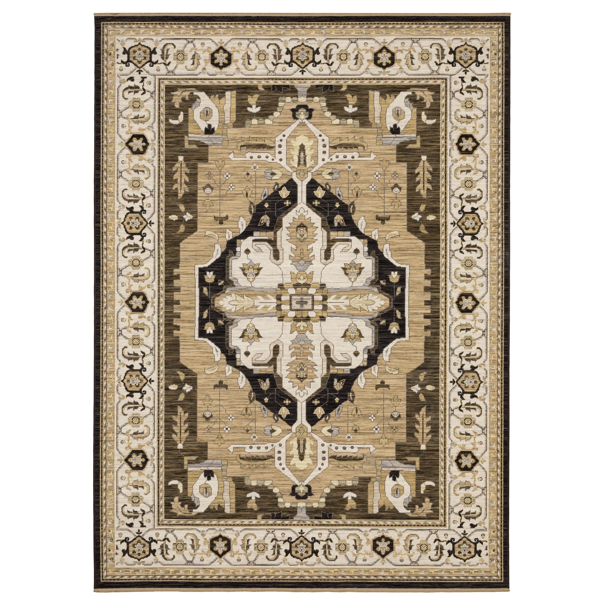 Oriental Weavers Acacia  Tan Black Traditional