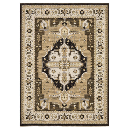Oriental Weavers Acacia  Tan Black Traditional