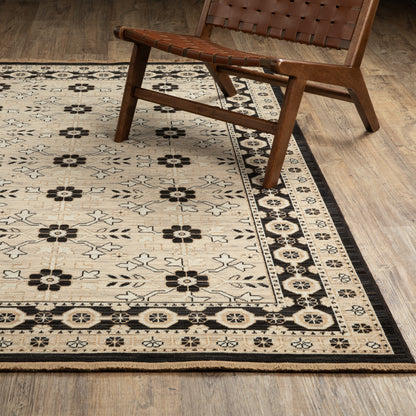 Oriental Weavers Acacia  Beige Black Traditional