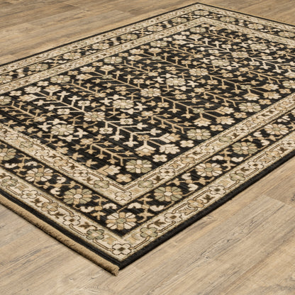 Oriental Weavers Acacia  Black Beige Traditional