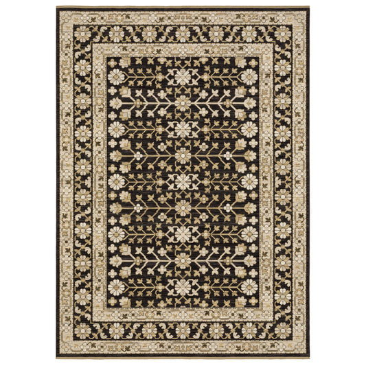Oriental Weavers Acacia  Black Beige Traditional