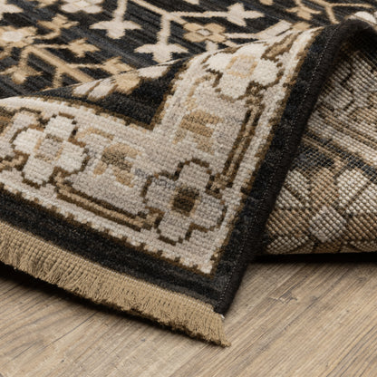 Oriental Weavers Acacia  Black Beige Traditional