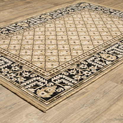 Oriental Weavers Acacia  Tan Black Traditional