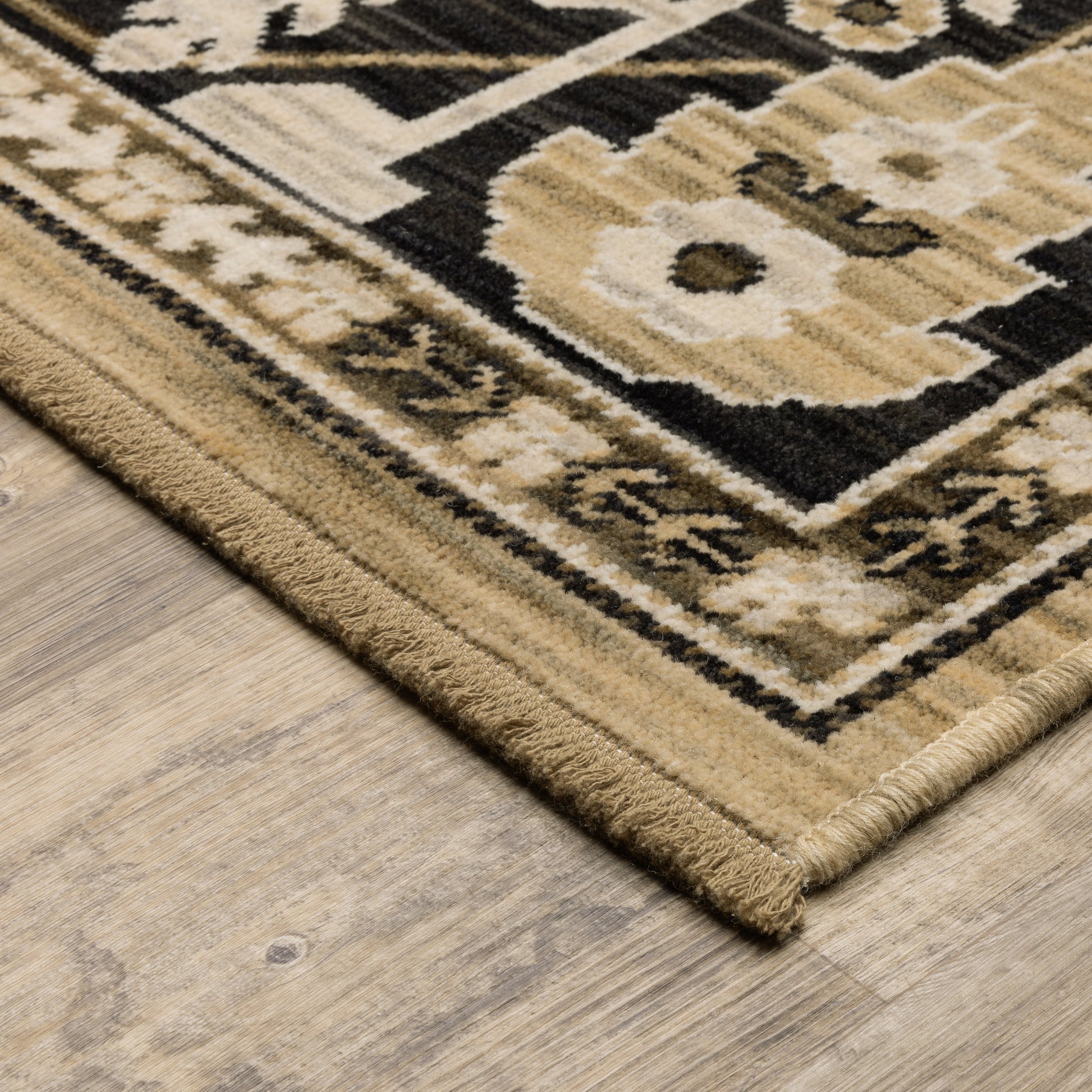 Oriental Weavers Acacia  Tan Black Traditional