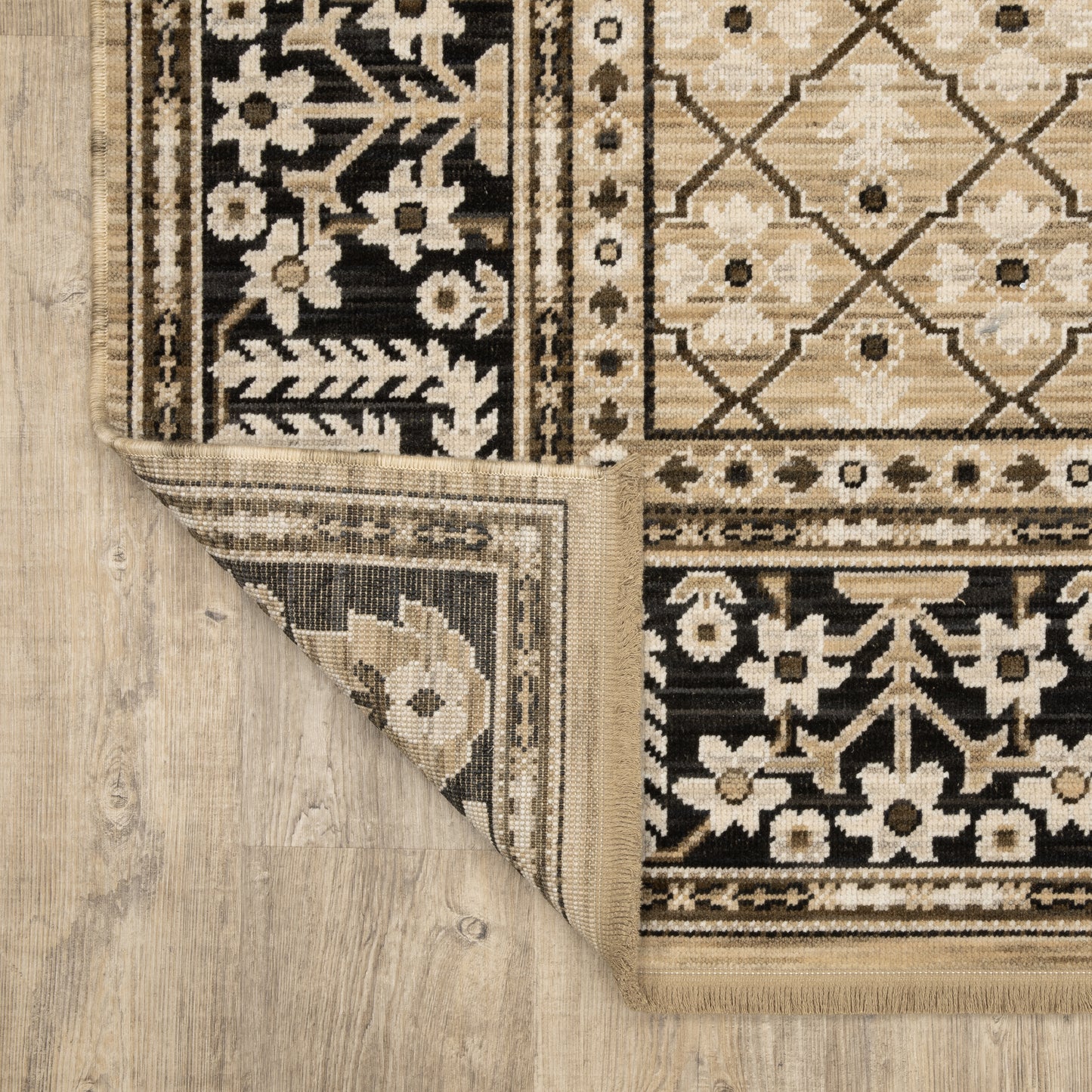 Oriental Weavers Acacia  Tan Black Traditional