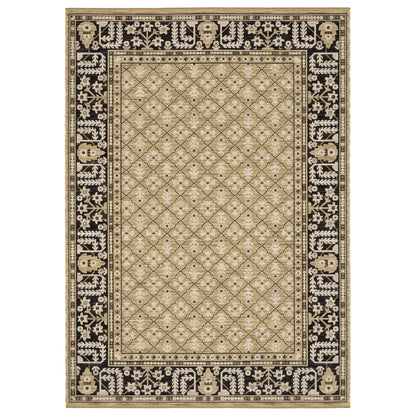 Oriental Weavers Acacia  Tan Black Traditional
