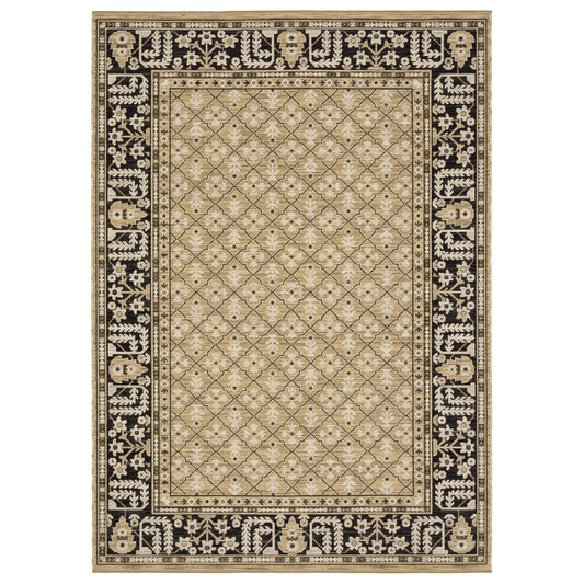 Oriental Weavers Acacia  Tan Black Traditional