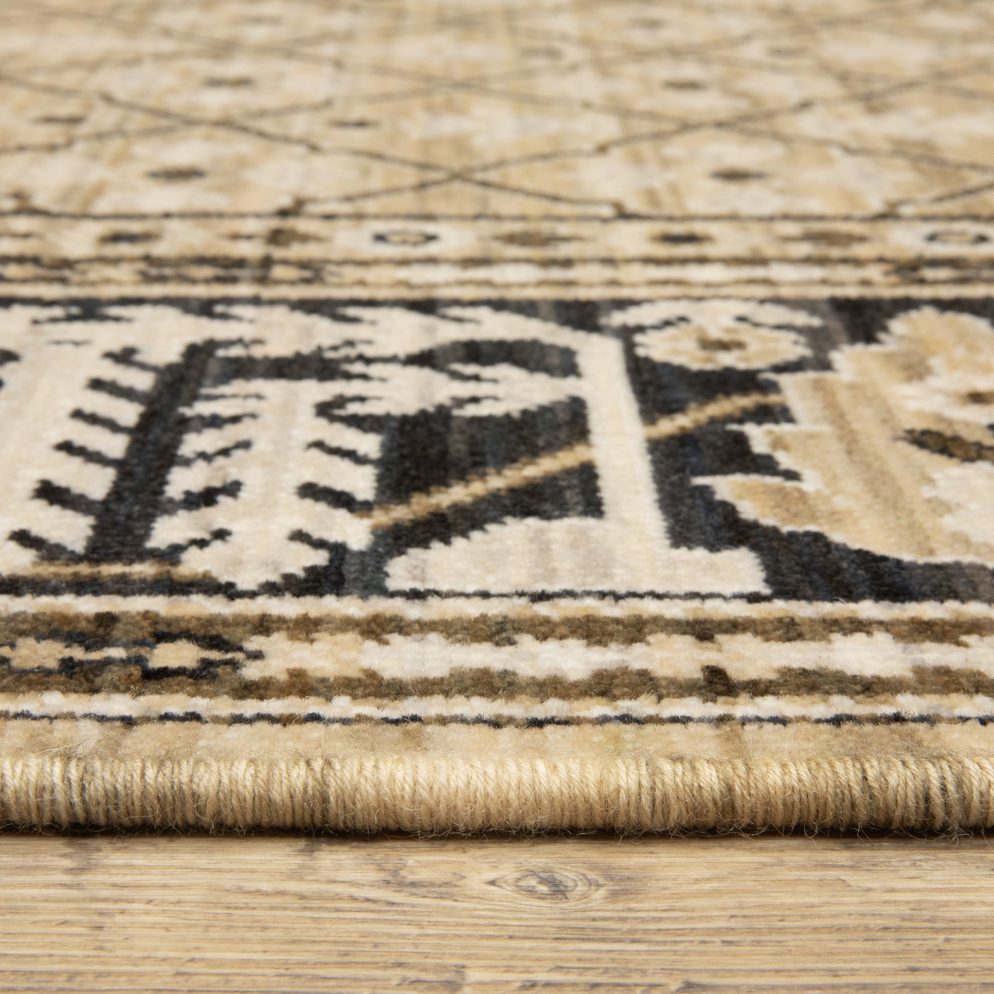 Oriental Weavers Acacia  Tan Black Traditional