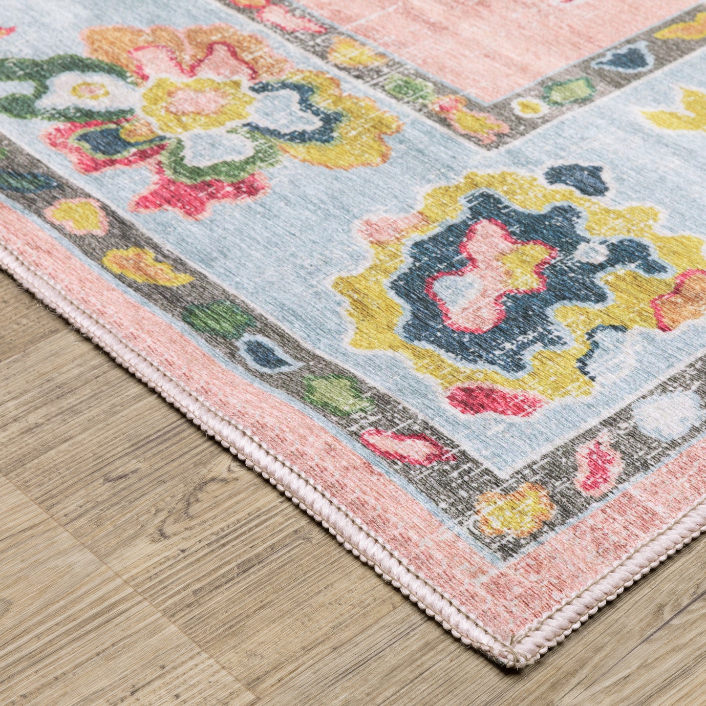 Oriental Weavers Addison  Pink Blue Traditional