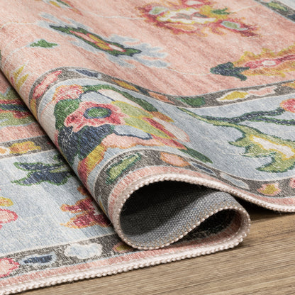 Oriental Weavers Addison  Pink Blue Traditional