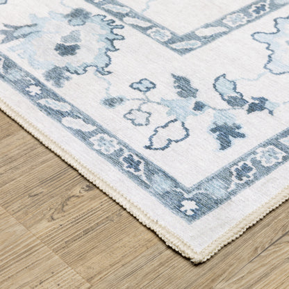 Oriental Weavers Addison  Ivory Blue Traditional