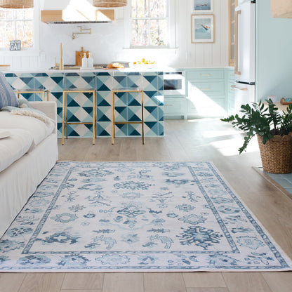Oriental Weavers Addison  Ivory Blue Traditional