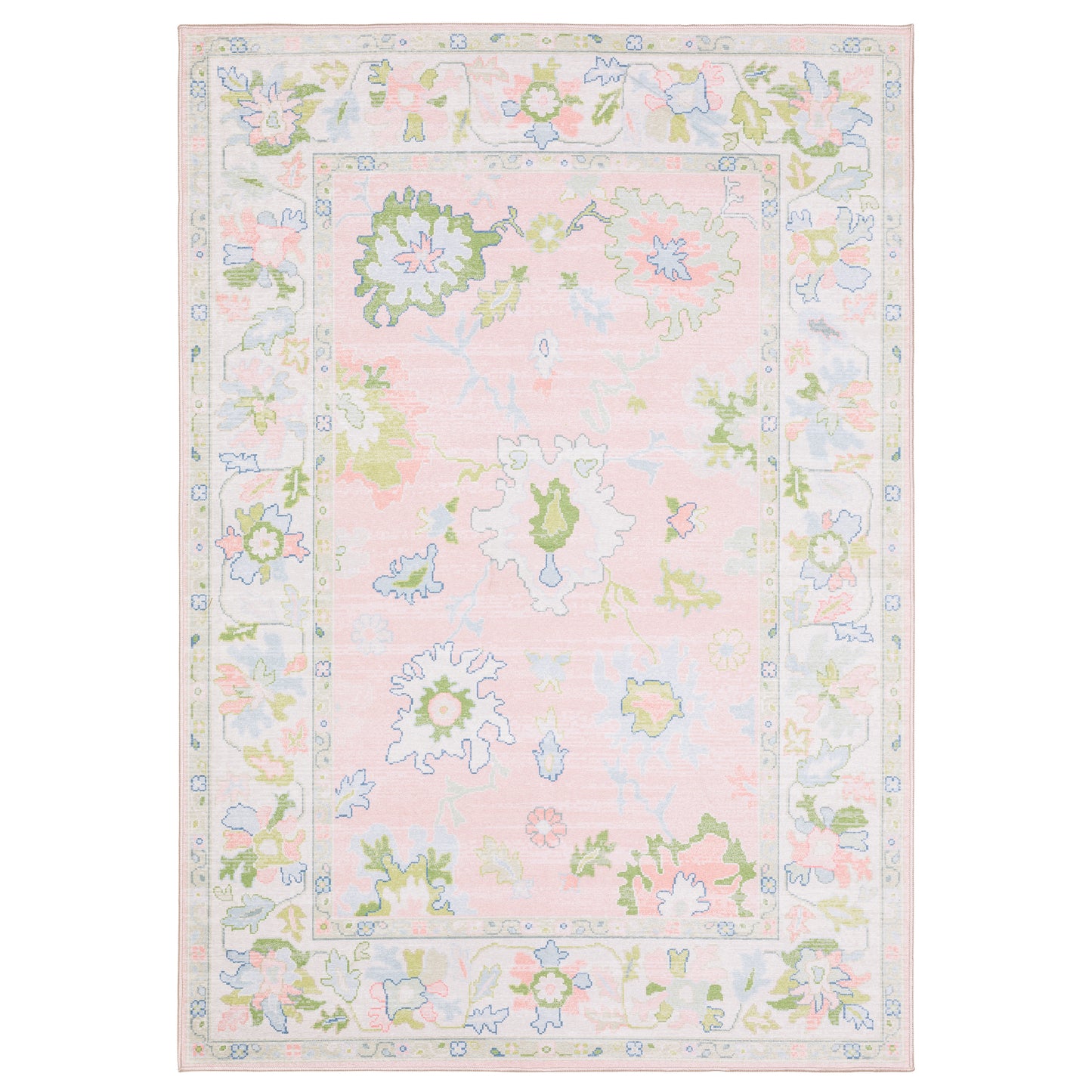 Oriental Weavers Addison  Pink Green Traditional