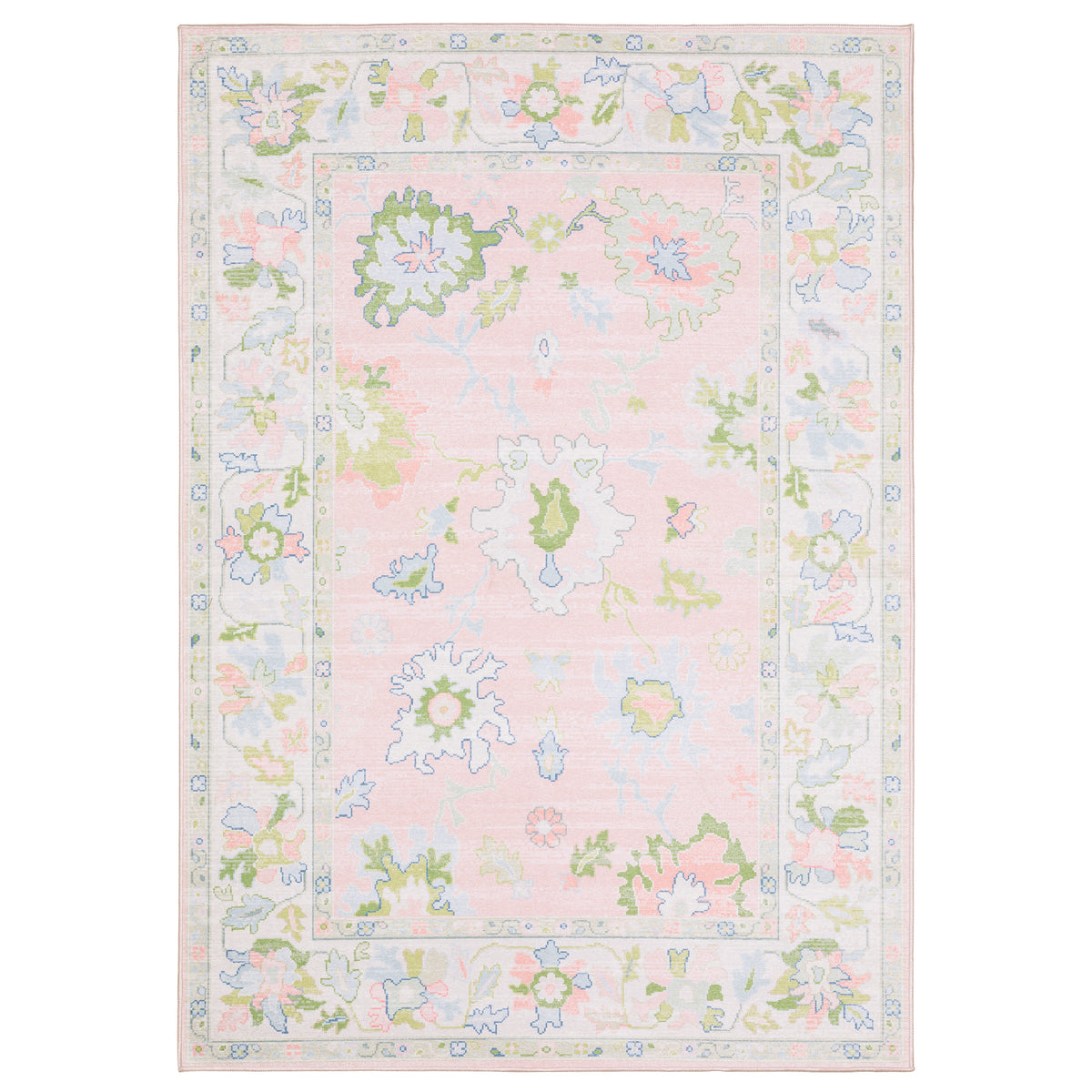 Oriental Weavers Addison  Pink Green Traditional