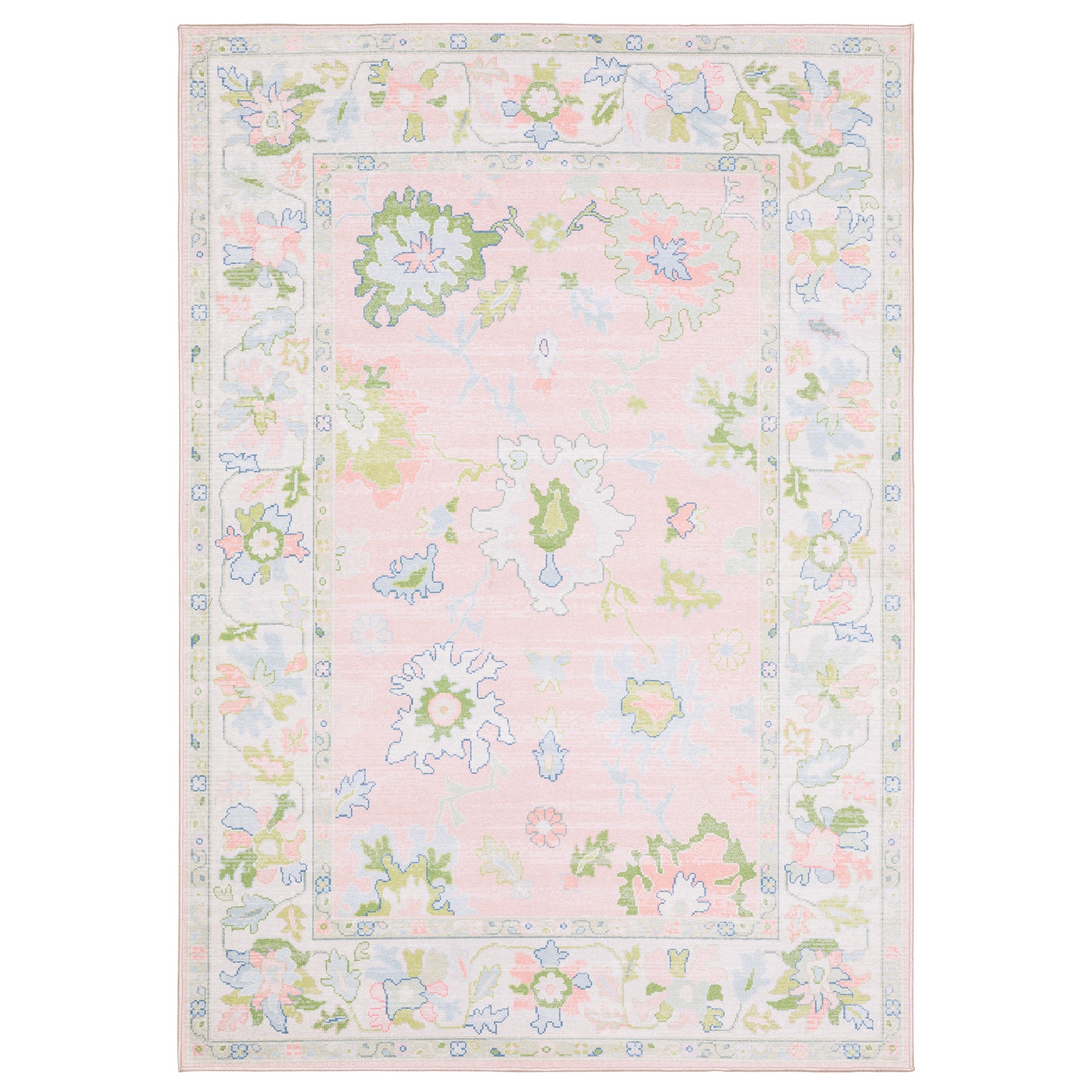 Oriental Weavers Addison  Pink Green Traditional