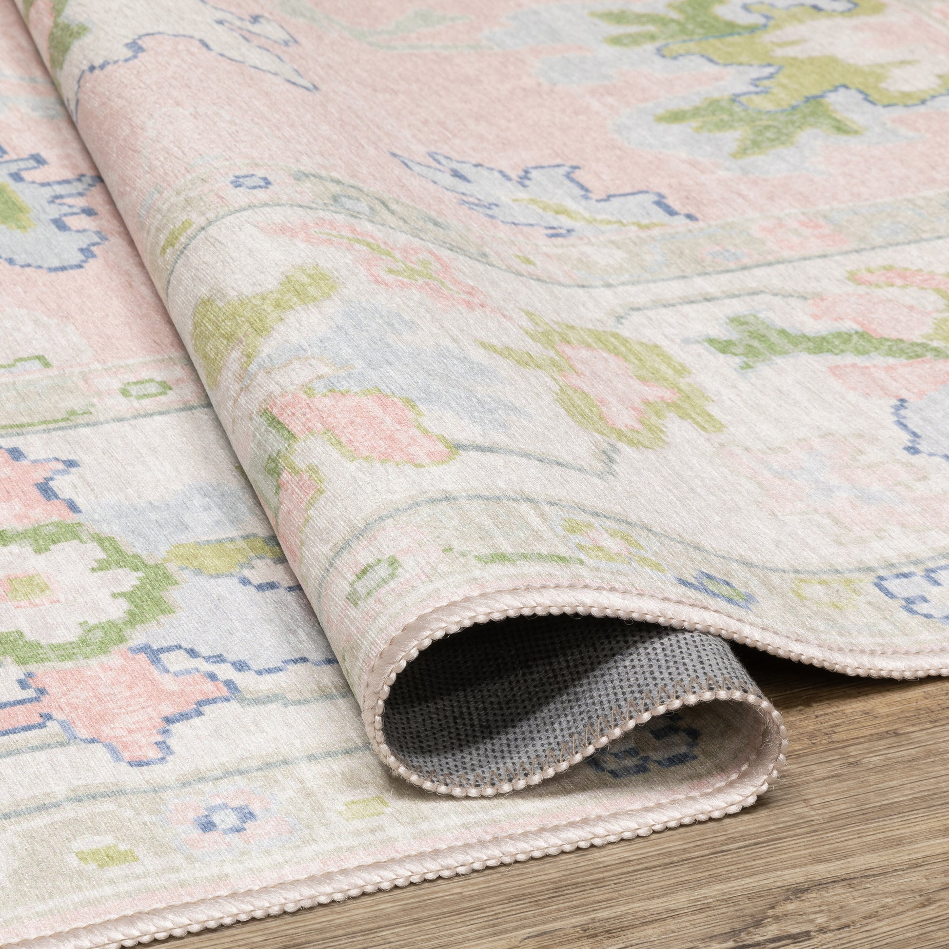 Oriental Weavers Addison  Pink Green Traditional