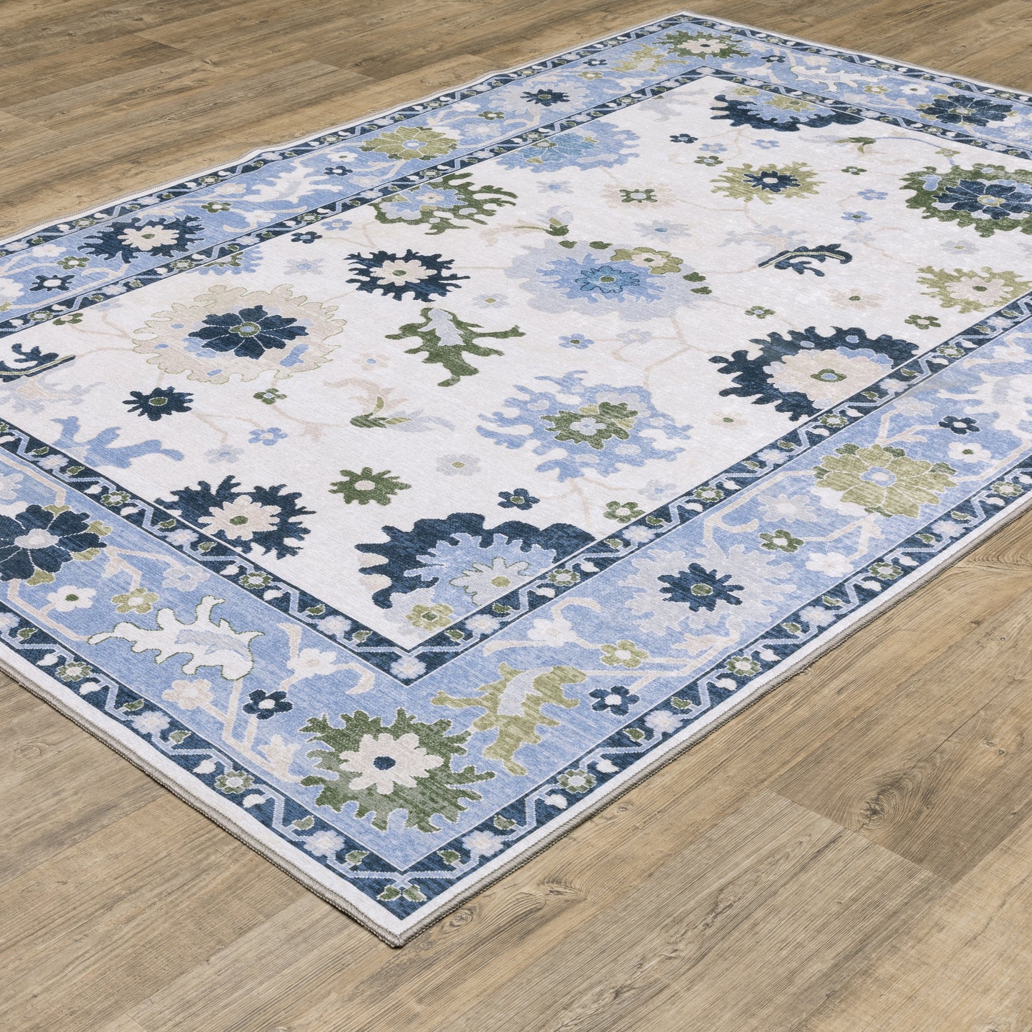 Oriental Weavers Addison  White Blue Traditional
