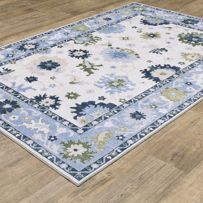 Oriental Weavers Addison  White Blue Traditional
