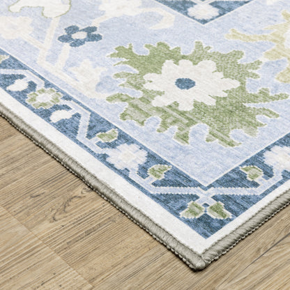 Oriental Weavers Addison  White Blue Traditional