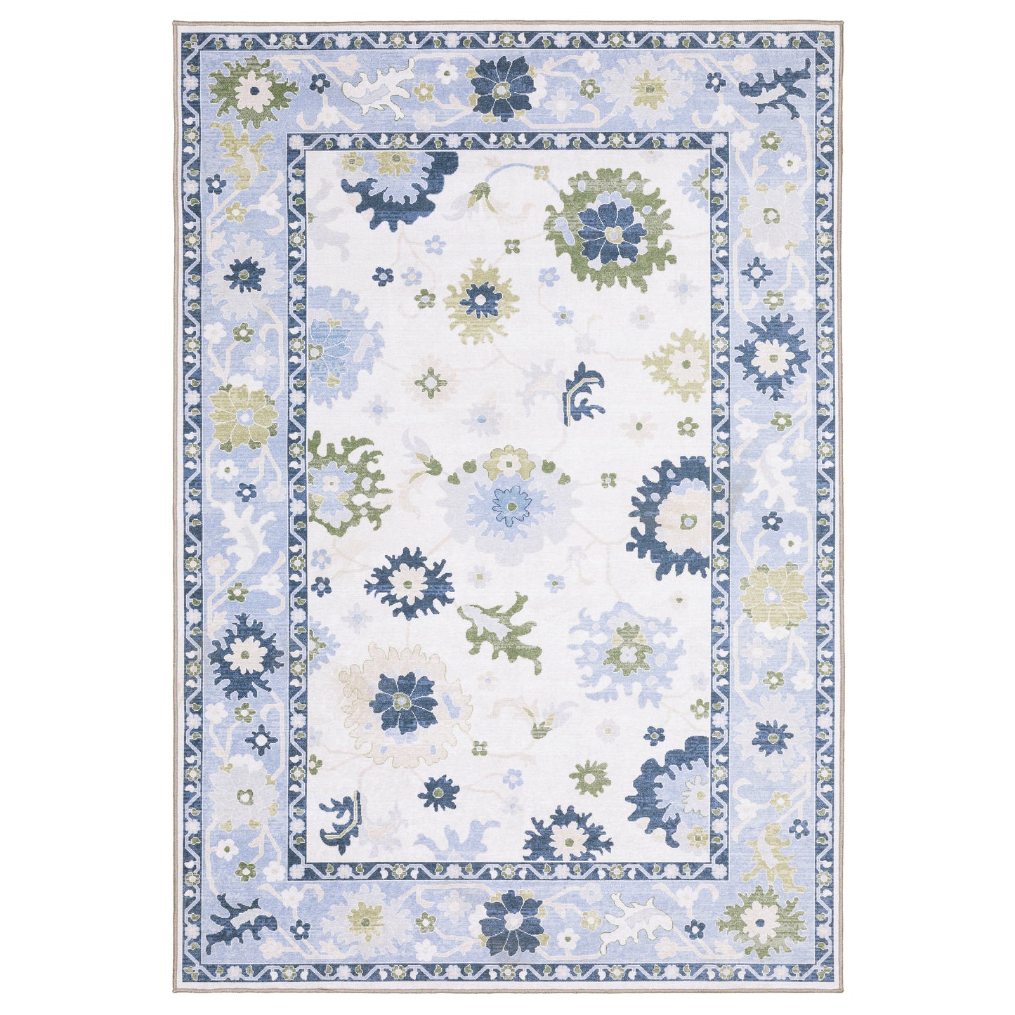 Oriental Weavers Addison  White Blue Traditional