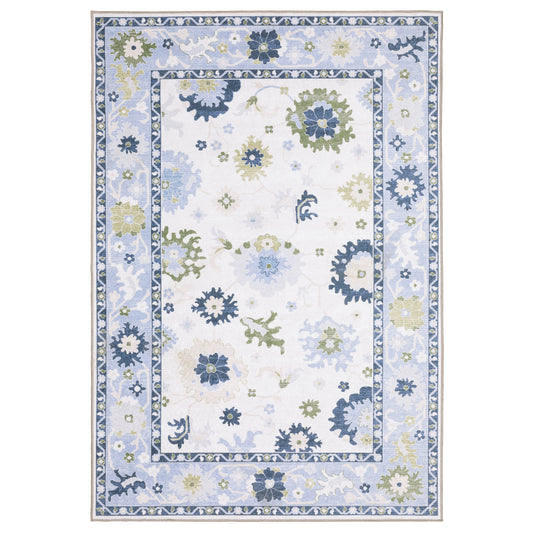 Oriental Weavers Addison  White Blue Traditional