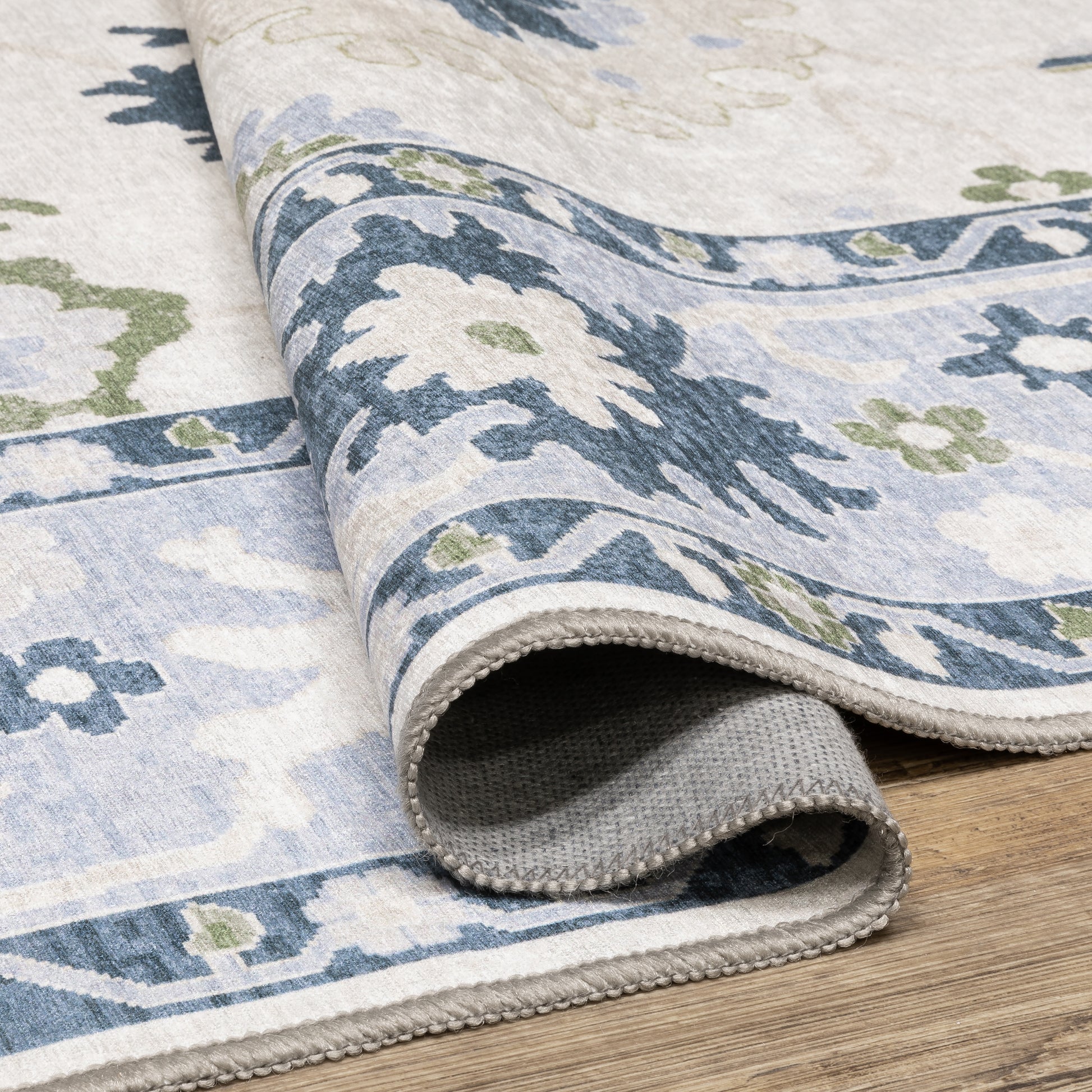 Oriental Weavers Addison  White Blue Traditional