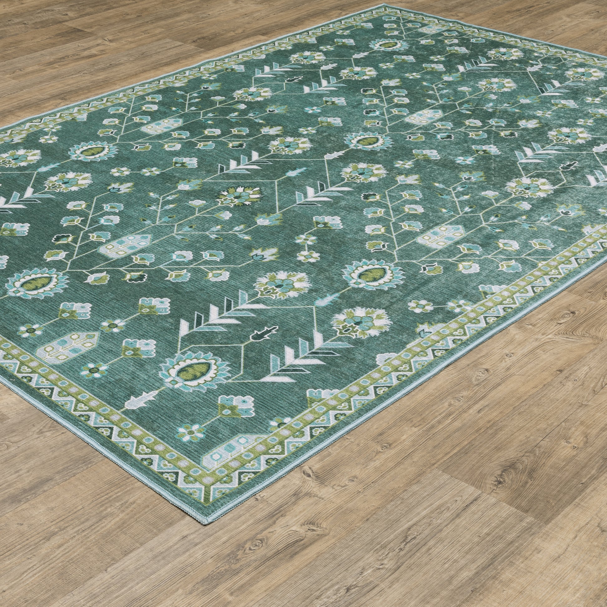 Oriental Weavers Addison  Teal Green Traditional