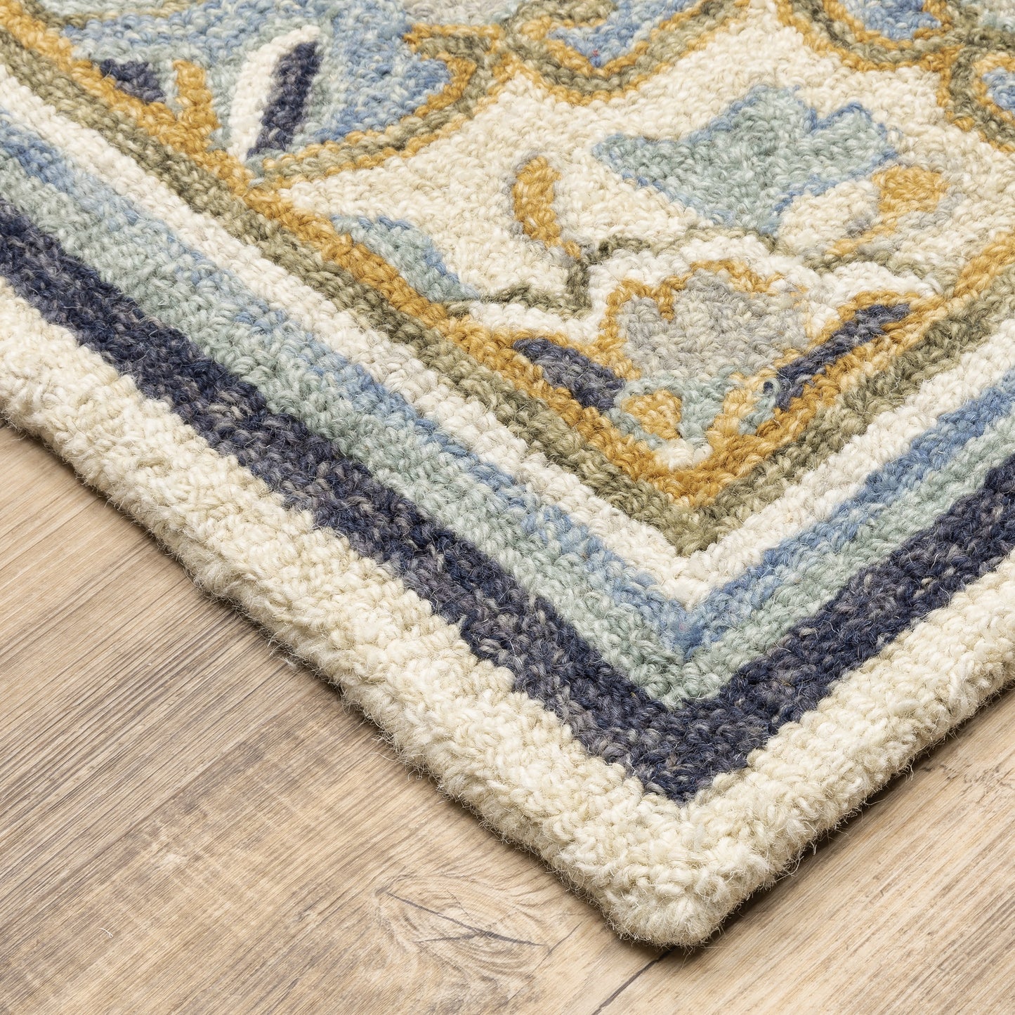 Oriental Weavers Alfresco  Blue Ivory Traditional