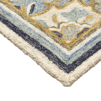 Oriental Weavers Alfresco  Blue Ivory Traditional
