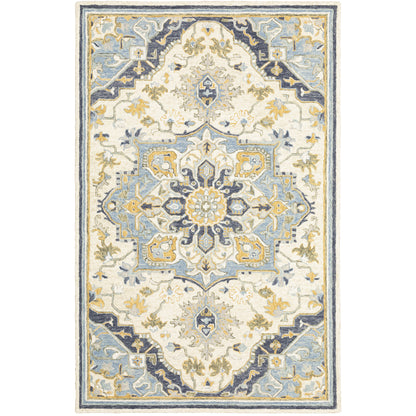 Oriental Weavers Alfresco  Blue Ivory Traditional